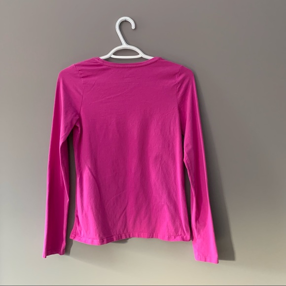 Faded Glory Kids XL Cotton Pink Sparkly Long Sleeve - Picture 2 of 9